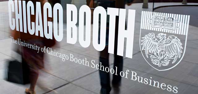 University of Chicago Booth School of Business logo window graphics